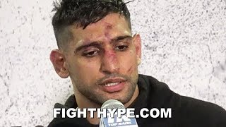AMIR KHAN EXPLAINS WHY CRAWFORD FIGHT WAS STOPPED; INSISTS HE DIDN'T QUIT, TALKS WHAT WENT WRONG