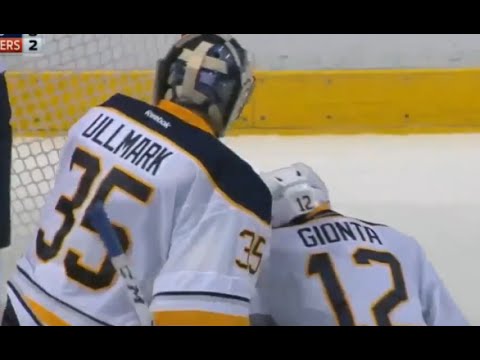 Ullmark Makes a Save With his Mask to Preserve the Lead Late vs Florida