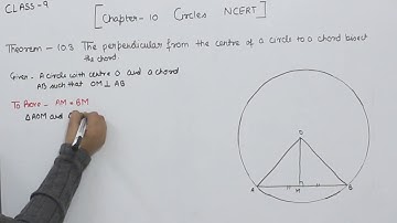 Class 9 -Theorem 10.3- Circles- Chapter 10 Maths Class 9- NCERT