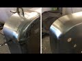 Metal finishing welded panel repair sections car bodywork. Tips and Tricks #53