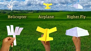 new 3 flying plane, best 3 paper flying helicopter toy, fly toy plane, helicopter bird boomerang