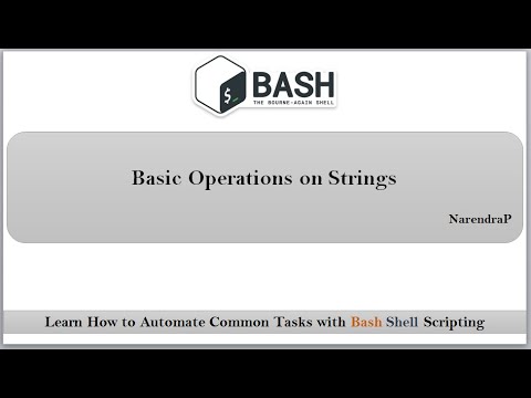 Bash Shell Scripting | Basic String Operations | Video-11