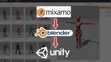 Combining Mixamo animations in Blender and importing it into Unity3D