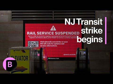 New Jersey Transit Railroad Engineers Go Out on Strike