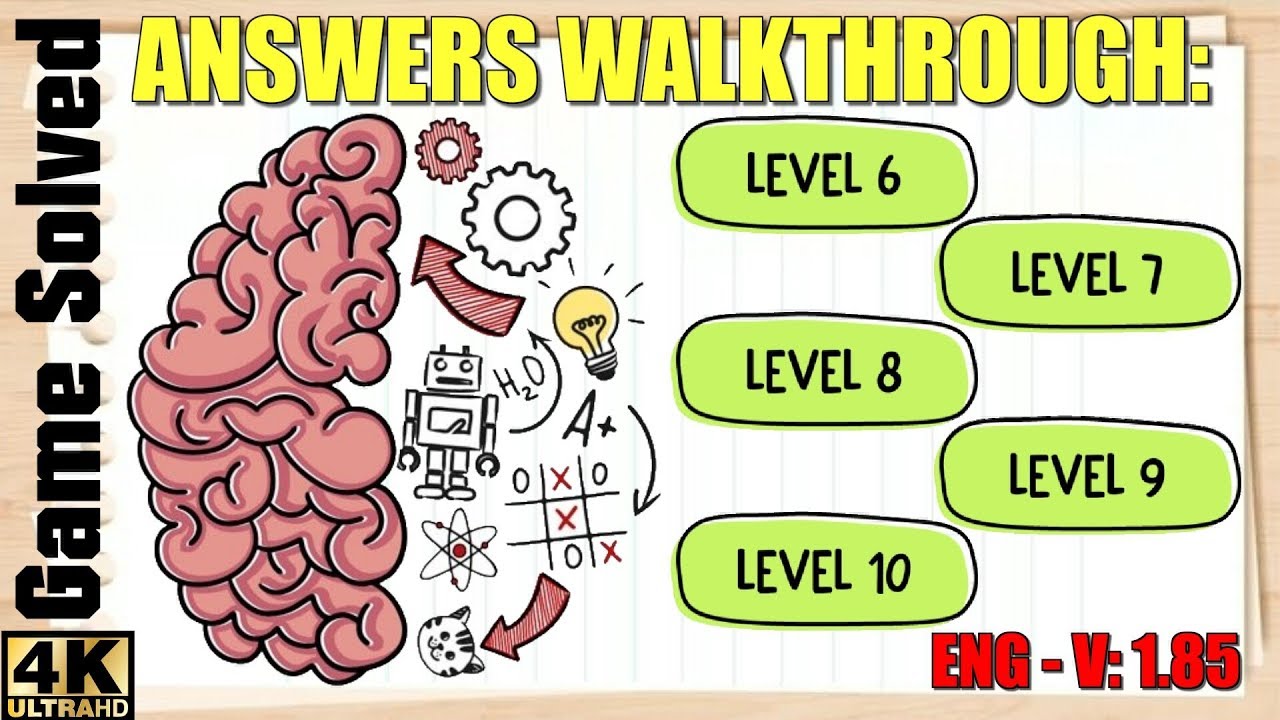 Brain Test Level 6 Answers • Game Solver