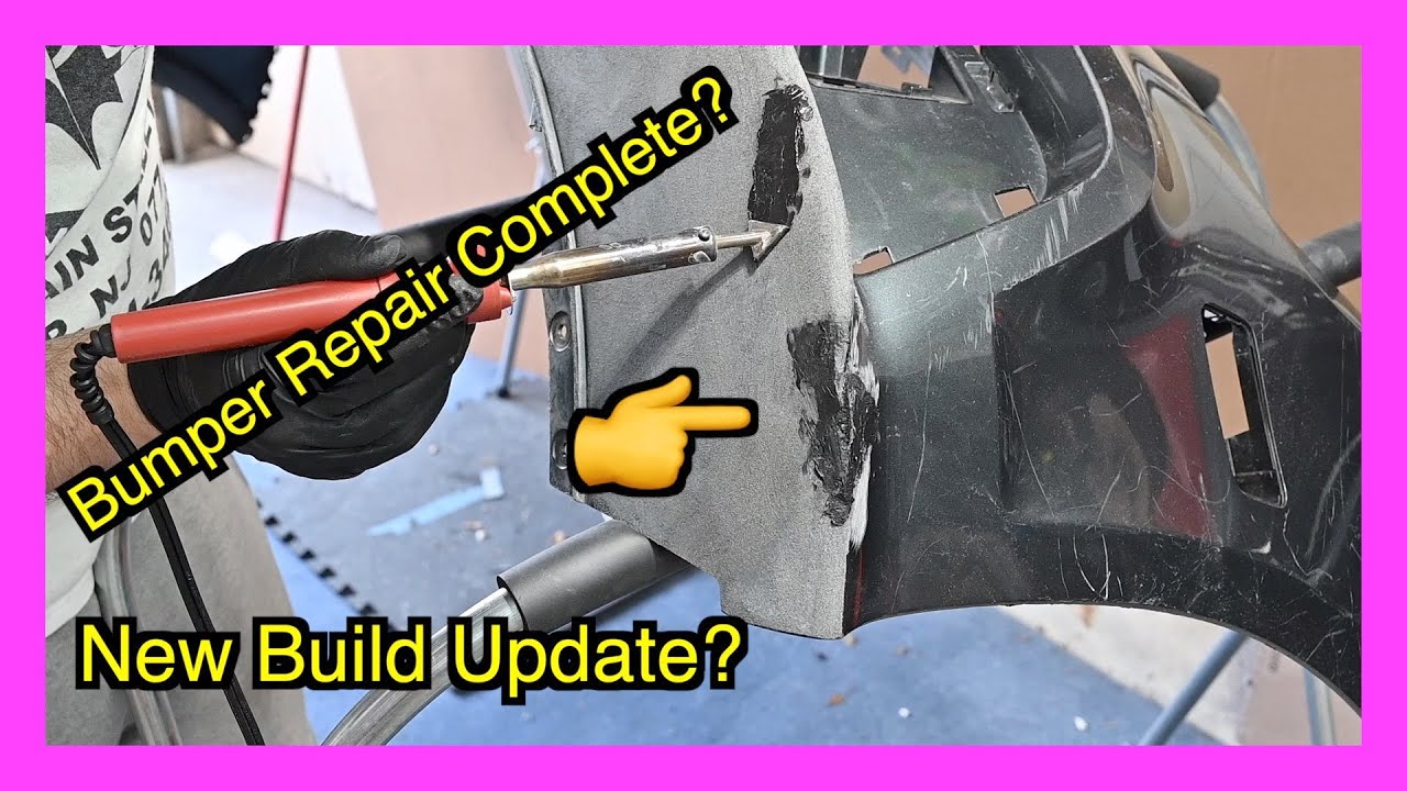 Rebuilding a Wrecked Audi A7 Part 9C (Car Bumper Hole Repair) YouTube