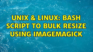 Unix & Linux: bash script to bulk resize using Imagemagick