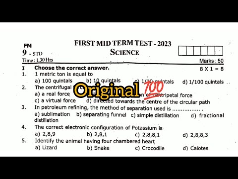 9th science first