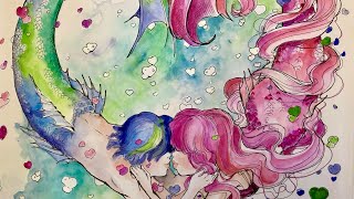 Color and Chat  Introducing myself while coloring in Pop Manga Mermaids and Other Sea Creatures