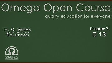 H. C. Verma Solutions - Chapter 3, Question 13