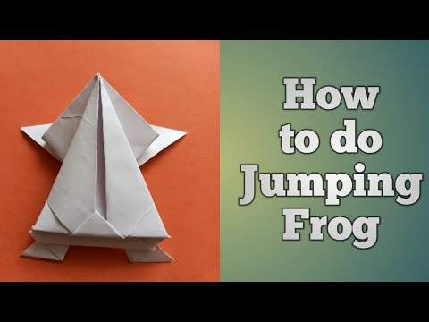 How to do Jumping Frog కాగితపు కప్ప తయారీ