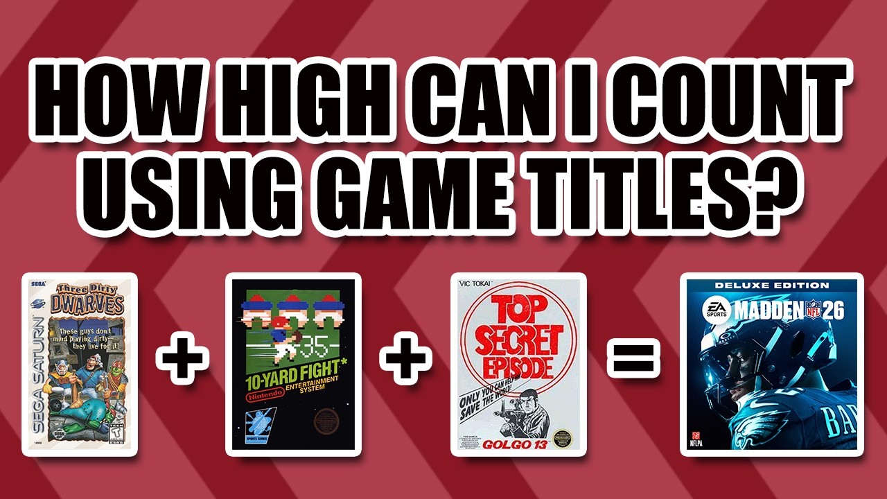 Насколько высоко я могу подняться по результатам подсчета, используя только названия игр?