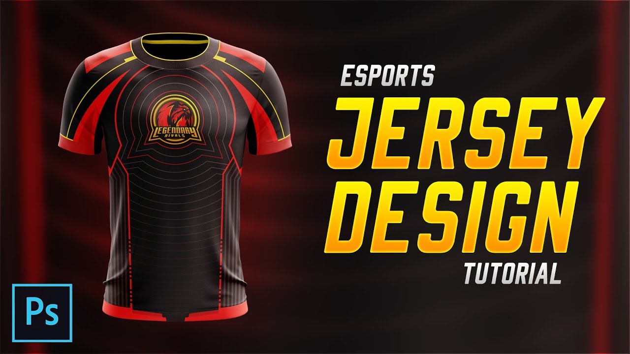 Esports Jersey Design Tutorial In Photoshop Cc 2018 Youtube