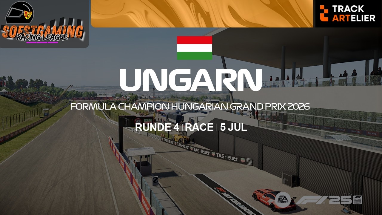 Soestgaming Racing League Champions | Season 5 | Rennen 4 | Ungarn | powered by trackArtelier