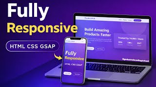 Famous Fully Responsive Animated Landing Page Using HTML CSS & GSAP | Website Project 2026 | #gsap #css Wealth