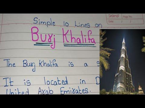 short essay on burj khalifa