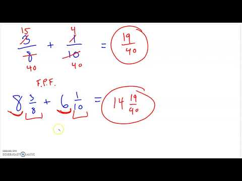 Adding and Subtracting Fractions and Mixed Numbers - YouTube