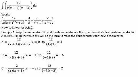 Integrals (Partial Fraction—Heaviside Cover up Non Repeated linear factors)