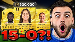 I CHEATED TO GET 15-0 WITH THE BEST 500K TEAM!