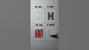 H letter drawing tutorial #shortsviral
