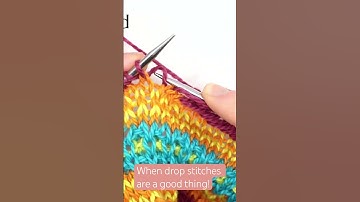 Here’s how to #knit extra long stitches using drop stitches. #knittingstitch #beginnerknitting
