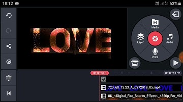 Fire 2 text effect Kinemaster Tutorial