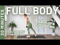 20 MIN FULL BODY WORKOUT - with weights / no repeats, low impact