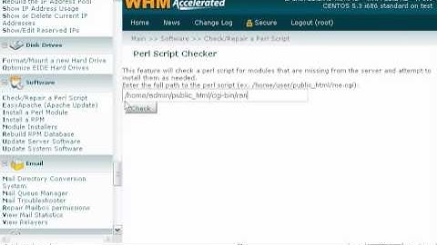 How to use the Perl Script Checker in WHM - Canadian Web Hosting