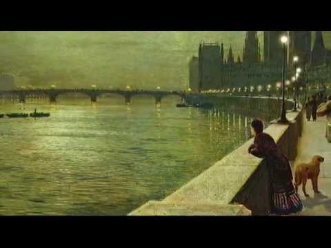 Moonlight. Beautiful Relaxing Music and pictures of John Atkinson Grimshaw