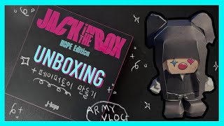 [아미로그] Jack in the box HOPE edition Album Unboxing | 엉망진창 페이퍼토이도 만들어보자구~| 잭인더박스 앨범 언박싱 | 홉에디션 |