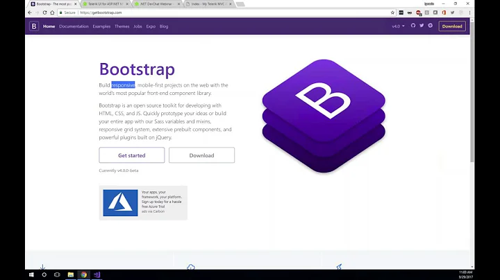 .NET DevChat: Building Responsive Web Applications With ASP.NET MVC and Bootstrap (live demo)