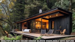 Beautiful Black House Design Blends Seamlessly with Nature - Perfect for Your Holiday Retreat screenshot 2