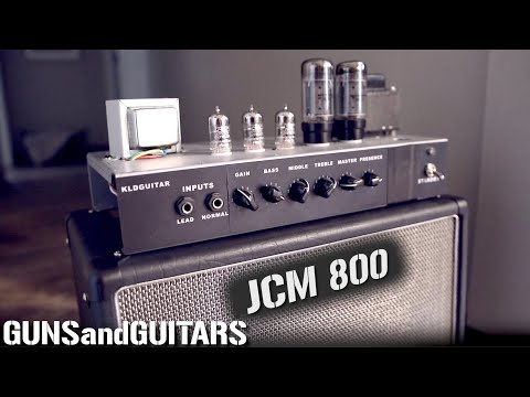 Build a MARSHALL JCM 800 for less than $300! (KLD JCM-PC DIY Tube amp kit review + demo)