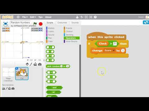 Scratch: Random Numbers Part 1 (Random x)