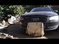 рихтовка алюминия AUDI A8 ремонт переднего крыла