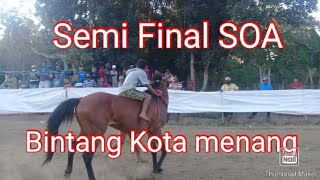 Bintang Kota Menang di Semi Final Pacuan Kuda Soa, Ngada , Flores hari ini .