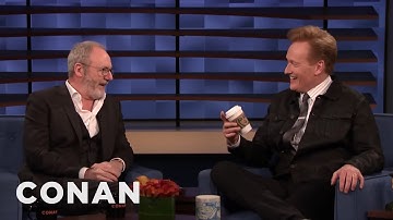 Liam Cunningham Brought Conan The Infamous Coffee Cup From "Game Of Thrones" | CONAN on TBS