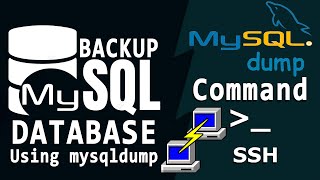 how to take complete mysql backups via mysqldump command in ssh?