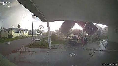 Ring camera captures tornado ripping home off ground, slamming it back down