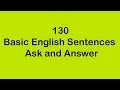 130 English Sentences - Ask and Answer