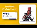 VIP 515 Aluminium Tilt Headrest Premium Manual Wheelchair | Wheelopedia
