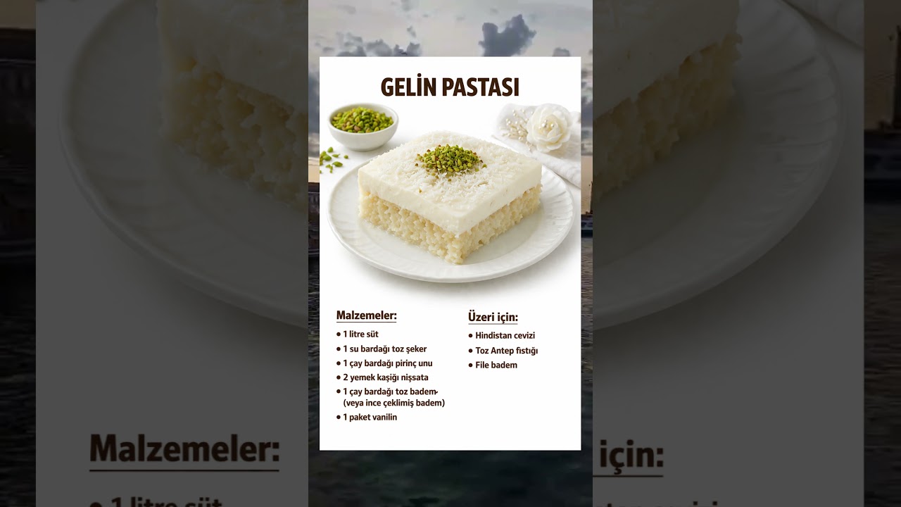 Ev Yapımı Gelin Pastası Tarifi | Pratik ve Çok Lezzetli Sütlü Tatlı #pratiktatlitarifleri #tarif