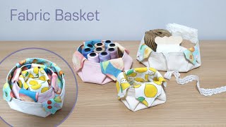 DIY 초보자도 쉽게 만드는 세 가지 크기의 패브릭 바구니 - How to make cute Fabric Baskets in three sizes by 수작업실 지음 Atelier JIEUM 2,525 views 8 months ago 4 minutes, 36 seconds