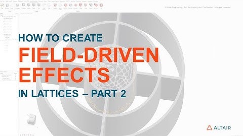 Using BRep or Construction Geometry to Create Field-Driven Effects in Lattices