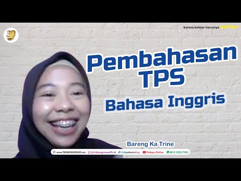 Pembahasan TPS Bahasa Inggris