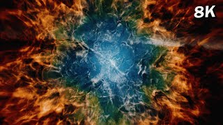 Floating through a Colorful Nebula [8K]