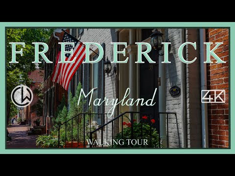 Frederick, Maryland [4K] Walking Tour (2021) Downtown