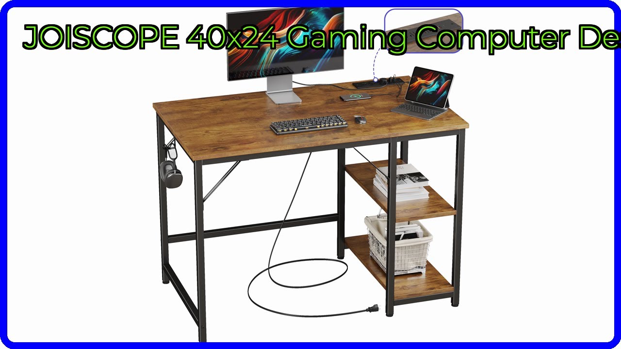 REVIEW (2025): JOISCOPE 40x24 Gaming Computer Desk. ESSENTIAL details ...