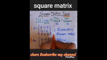 #types of square matrix #matrix #maths #shortsvedios #shorts