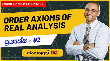 Introduction to Order Axioms in Real Analysis | Engineering Mathematics